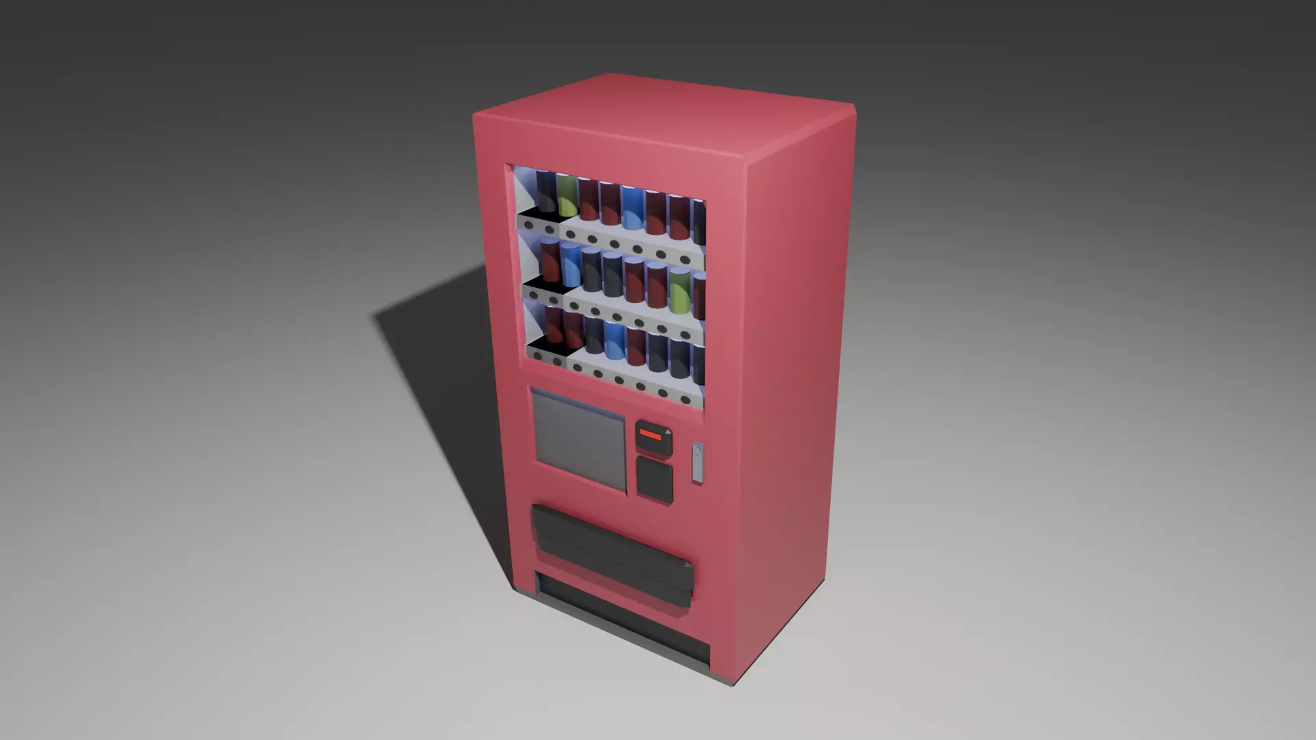 Low-poly vending machine Low-poly 3D model