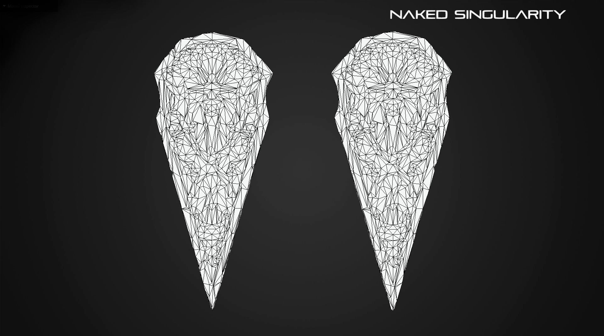 dark sword shield Medieval dark fantasy weapon Low-poly 3D model_9