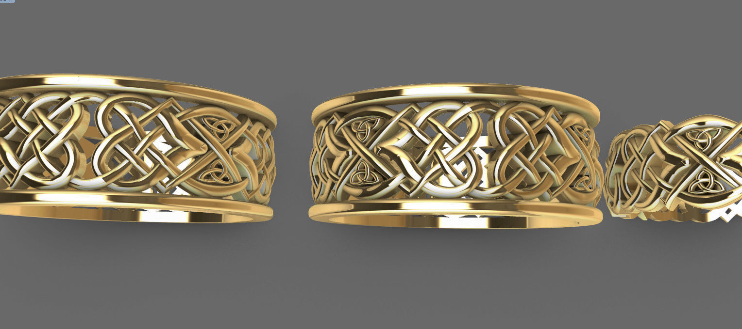 Wedding rings very special 3D model_5