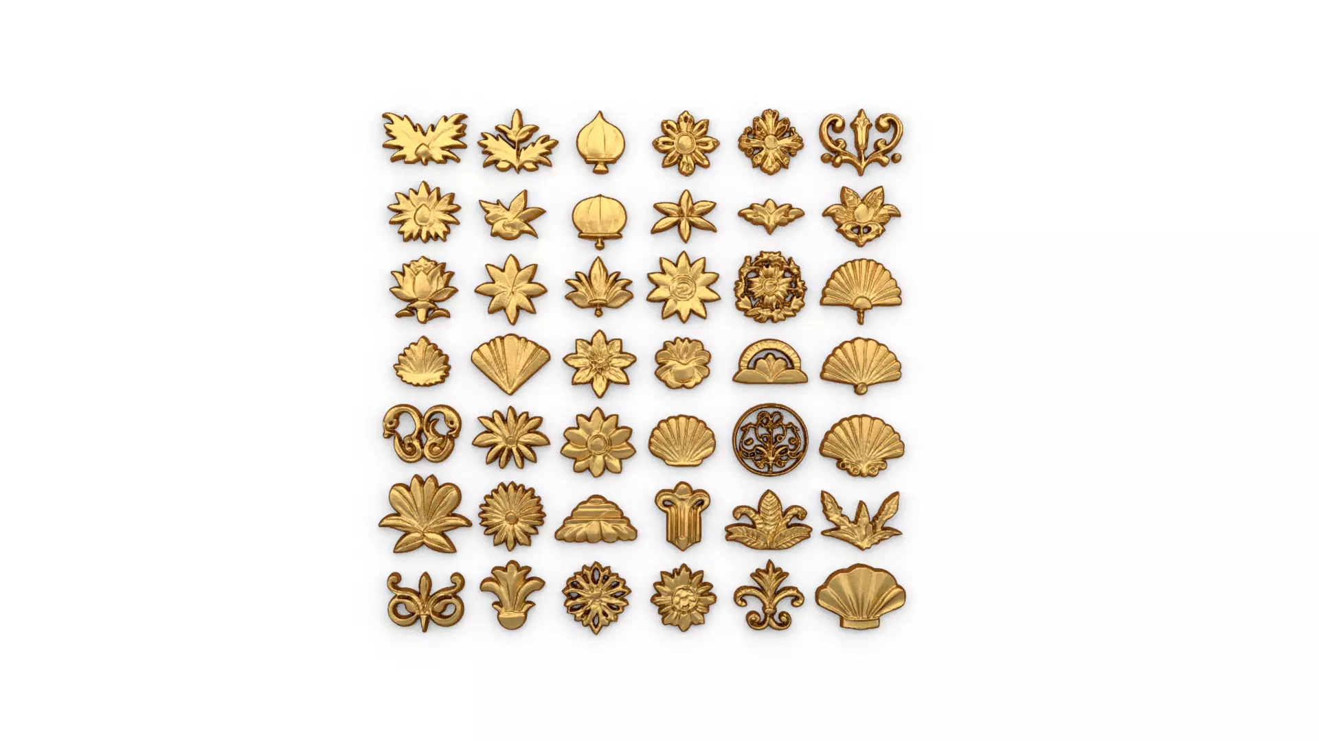 Acanthus Leaves Collection 22 3D print model