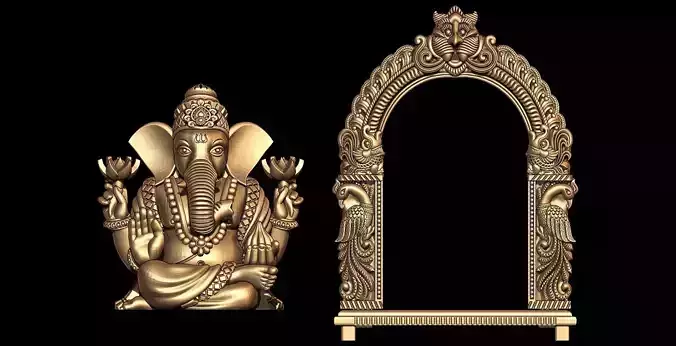 GANESHA WITH STAND 3D