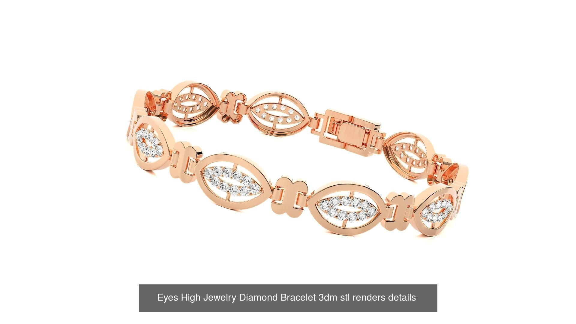 47 Evil Eye High Jewelry Cocktail Ring Earrings Pendant Bracelet 3D Model Collection_16