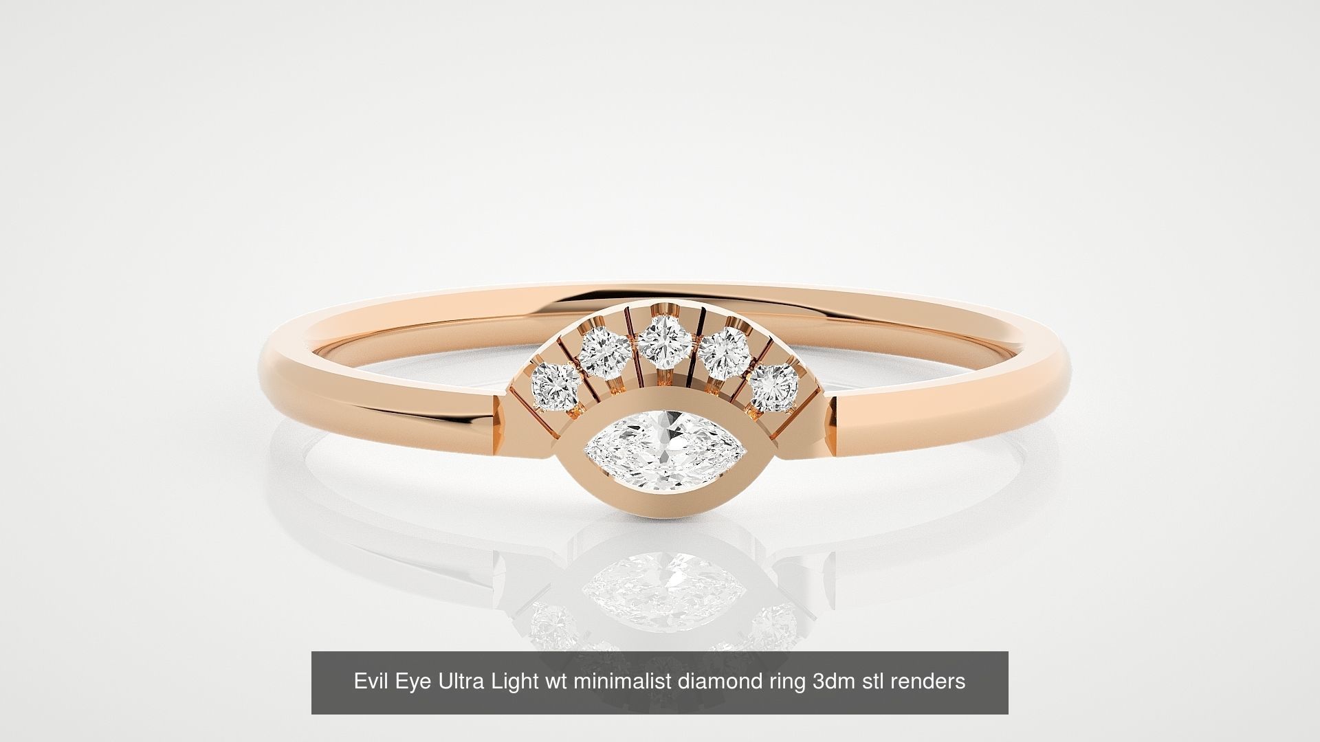 47 Evil Eye High Jewelry Cocktail Ring Earrings Pendant Bracelet 3D Model Collection_27