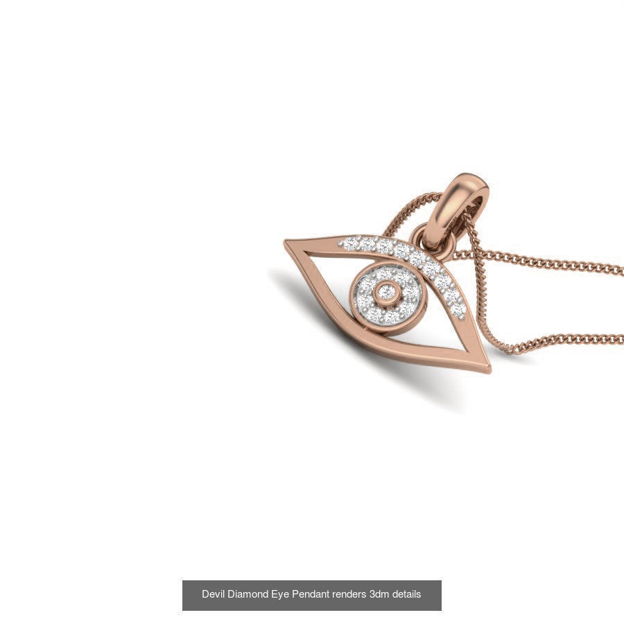 47 Evil Eye High Jewelry Cocktail Ring Earrings Pendant Bracelet 3D Model Collection_28