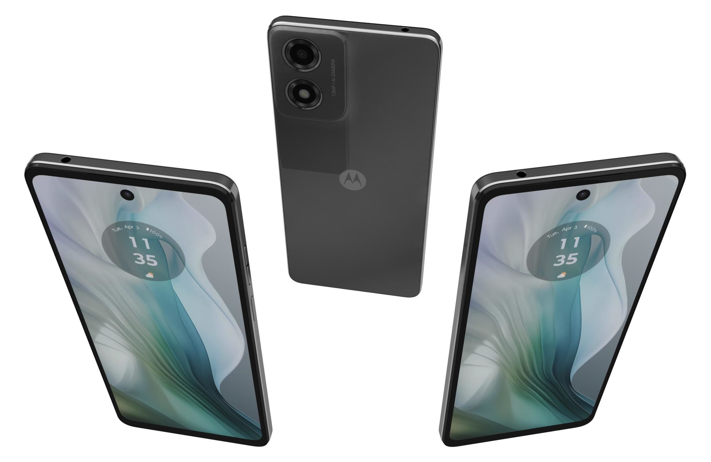 Motorola Moto E14 Graphite Gray 3D model_1