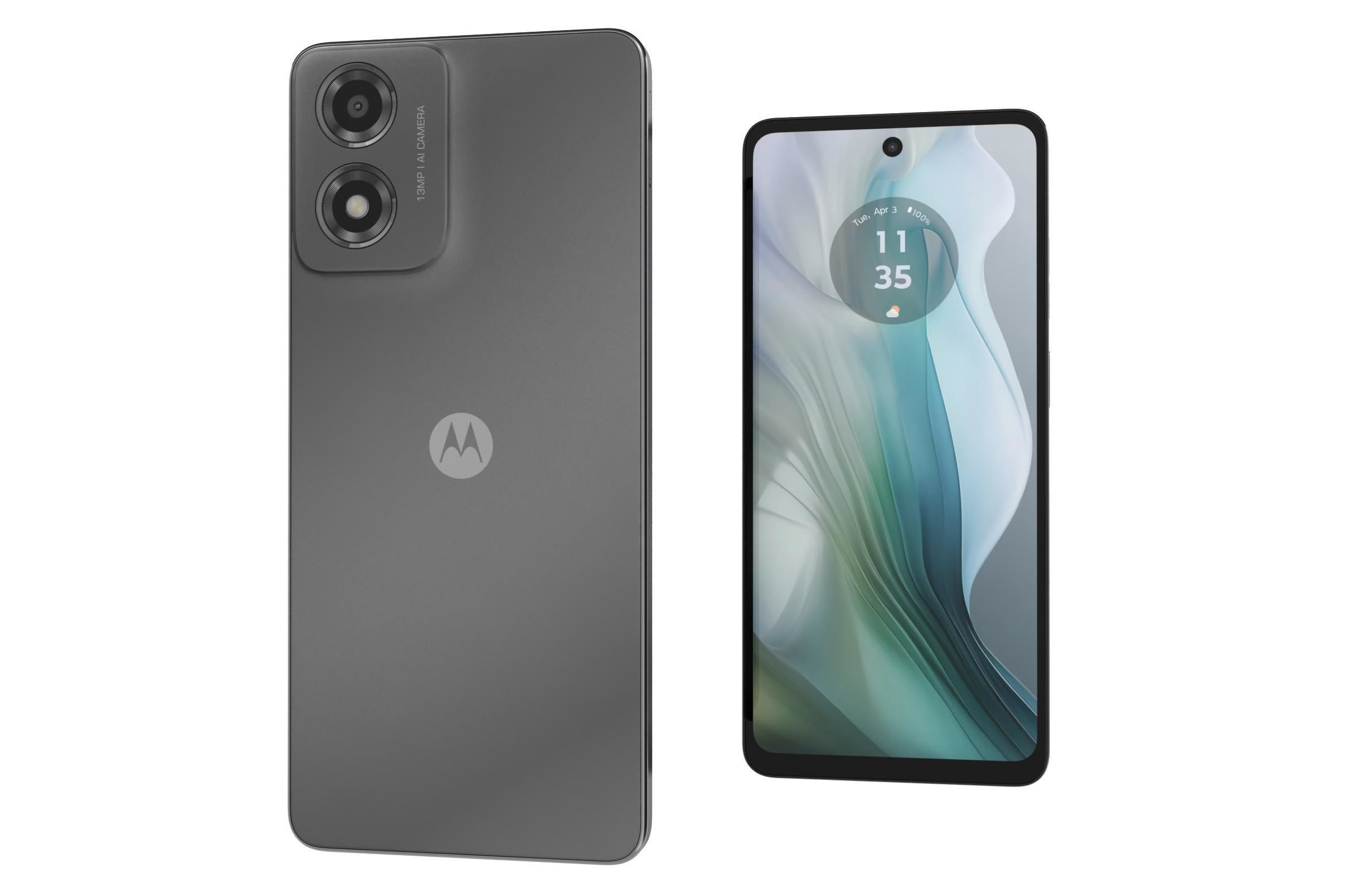 Motorola Moto E14 Graphite Gray 3D model_4