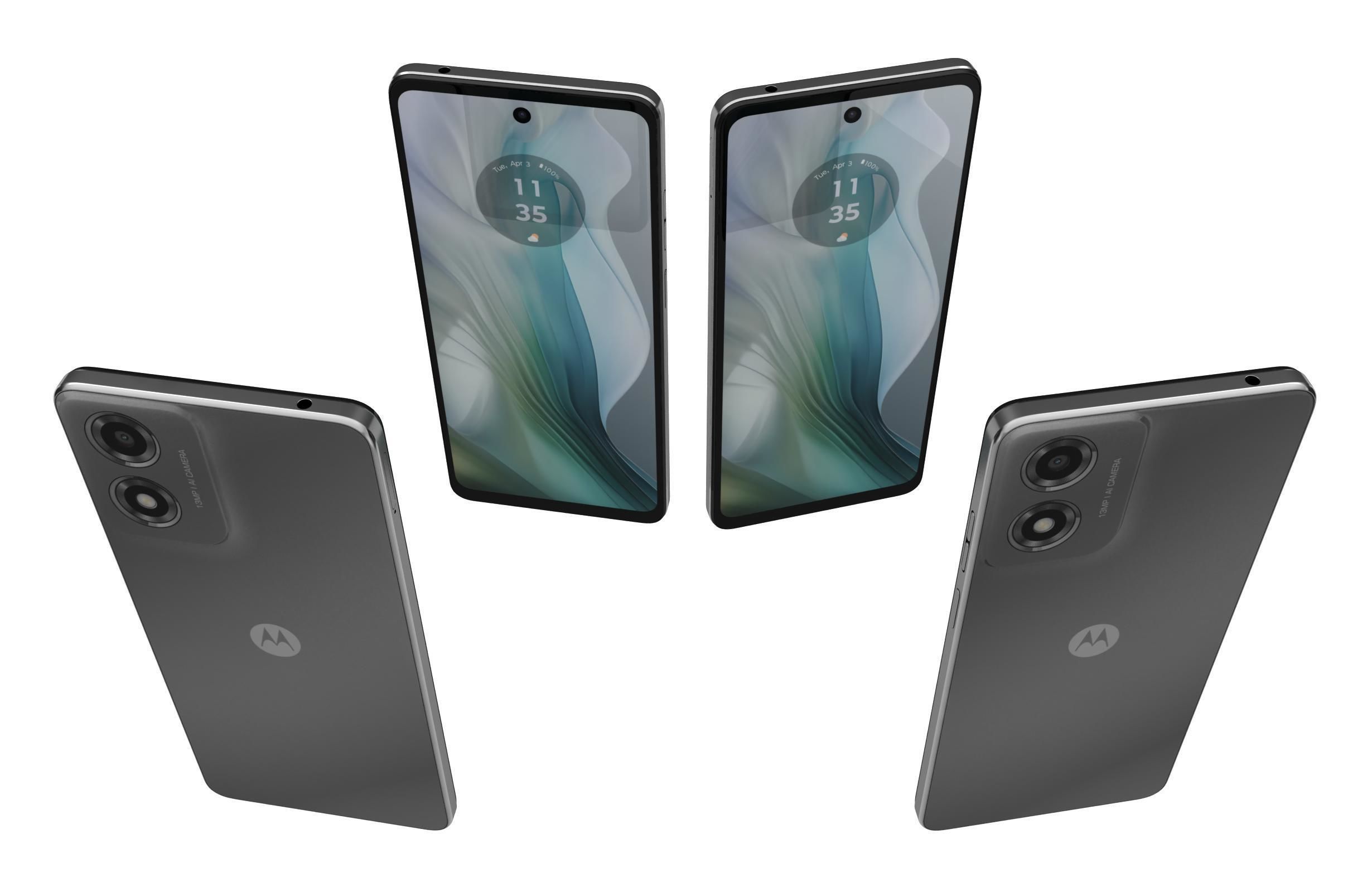 Motorola Moto E14 Graphite Gray 3D model_6