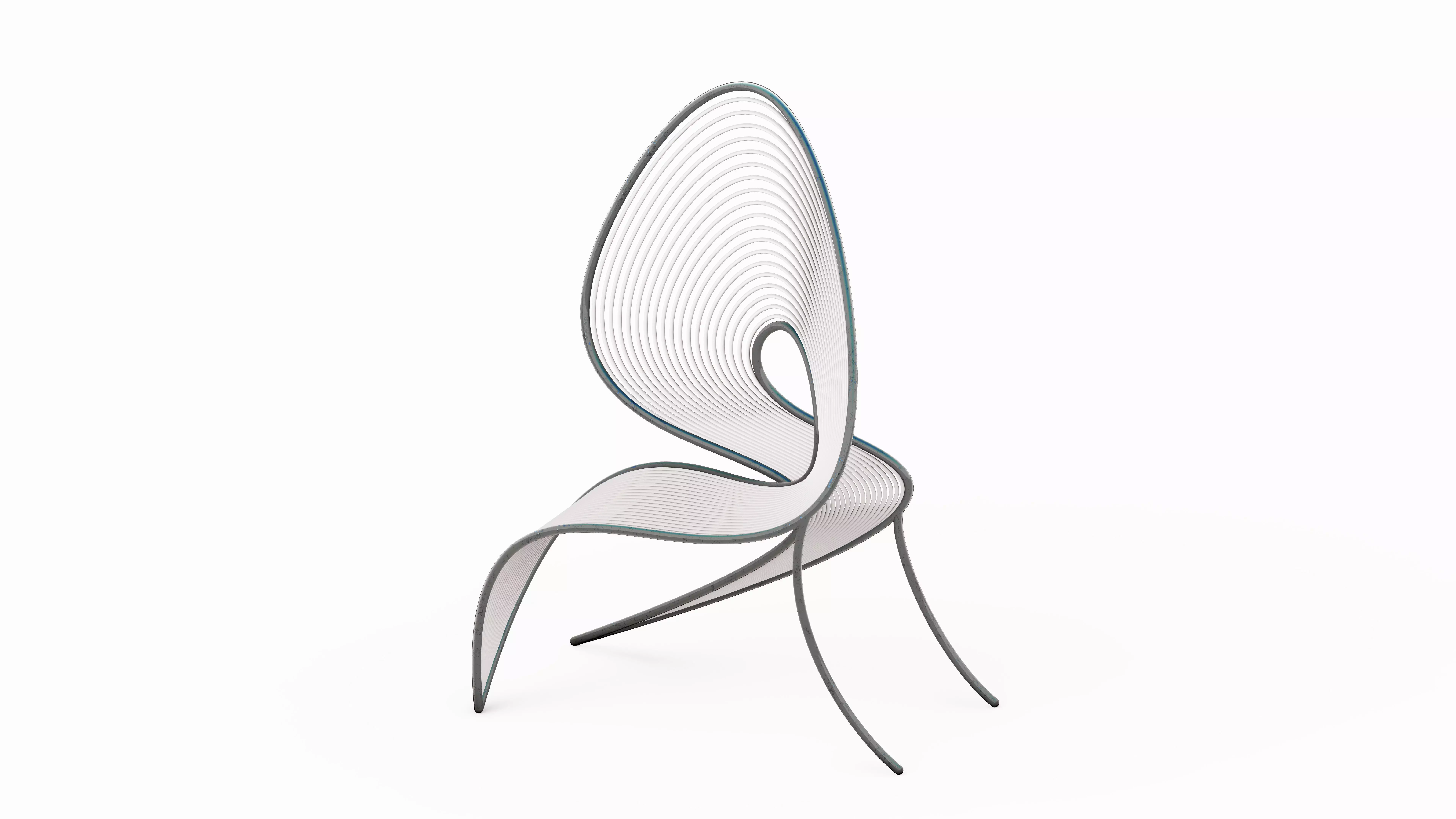 Butterfly Chair Low-poly 3D model_0