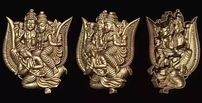 ram sita jatayu aka garuda 3D print model