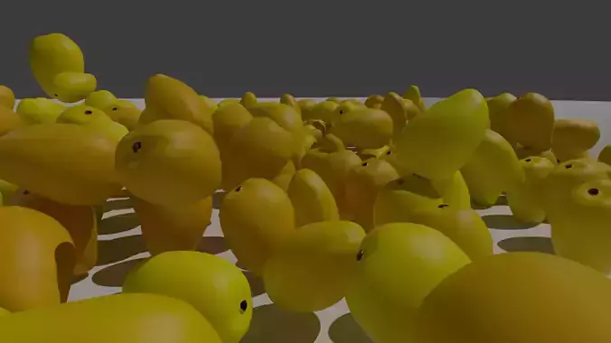 Alphonso Mangoes 3d model Hapus in Indian Fruit