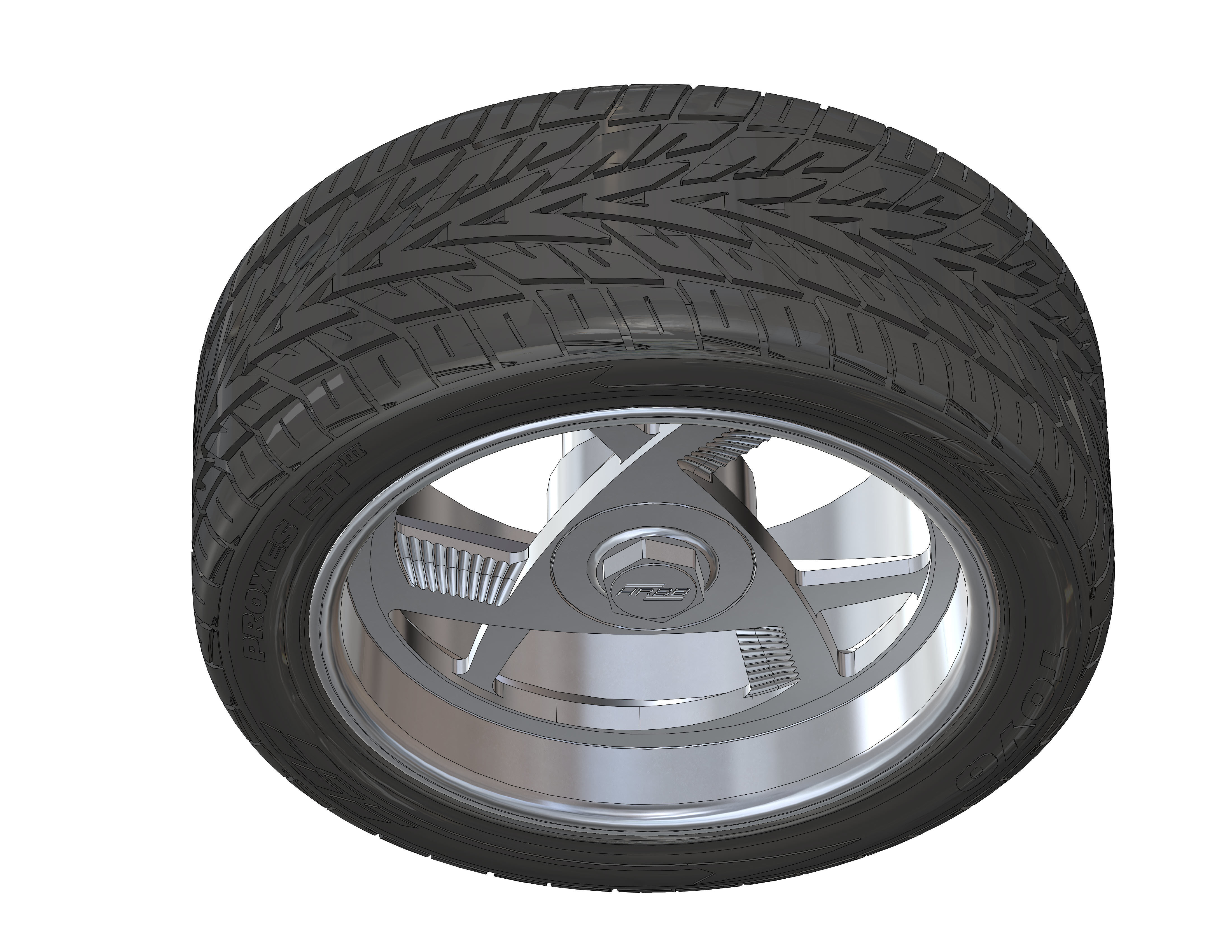 Custom wheels Hot Rods by Boyd G1 for your scale model 3D print model_1