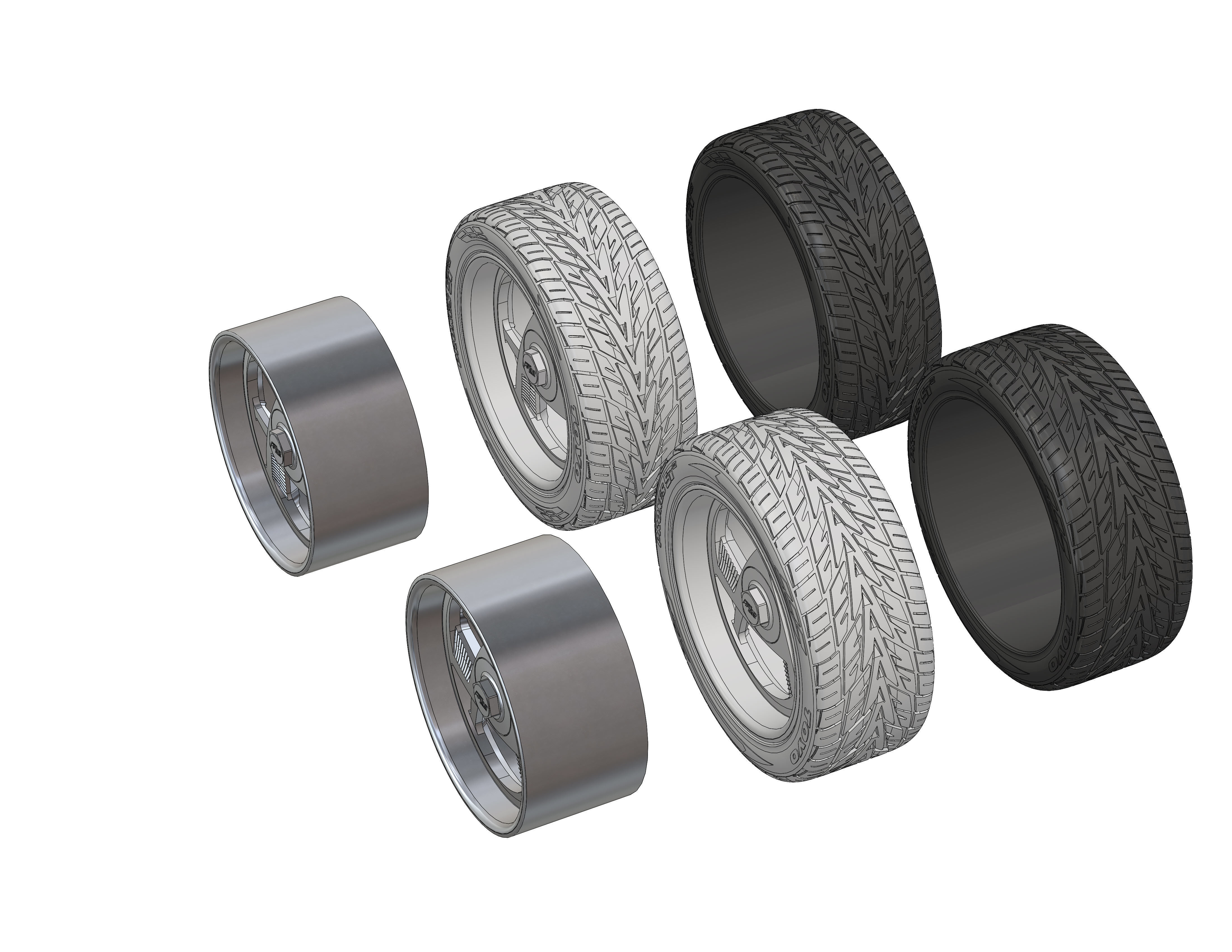 Custom wheels Hot Rods by Boyd G1 for your scale model 3D print model_2