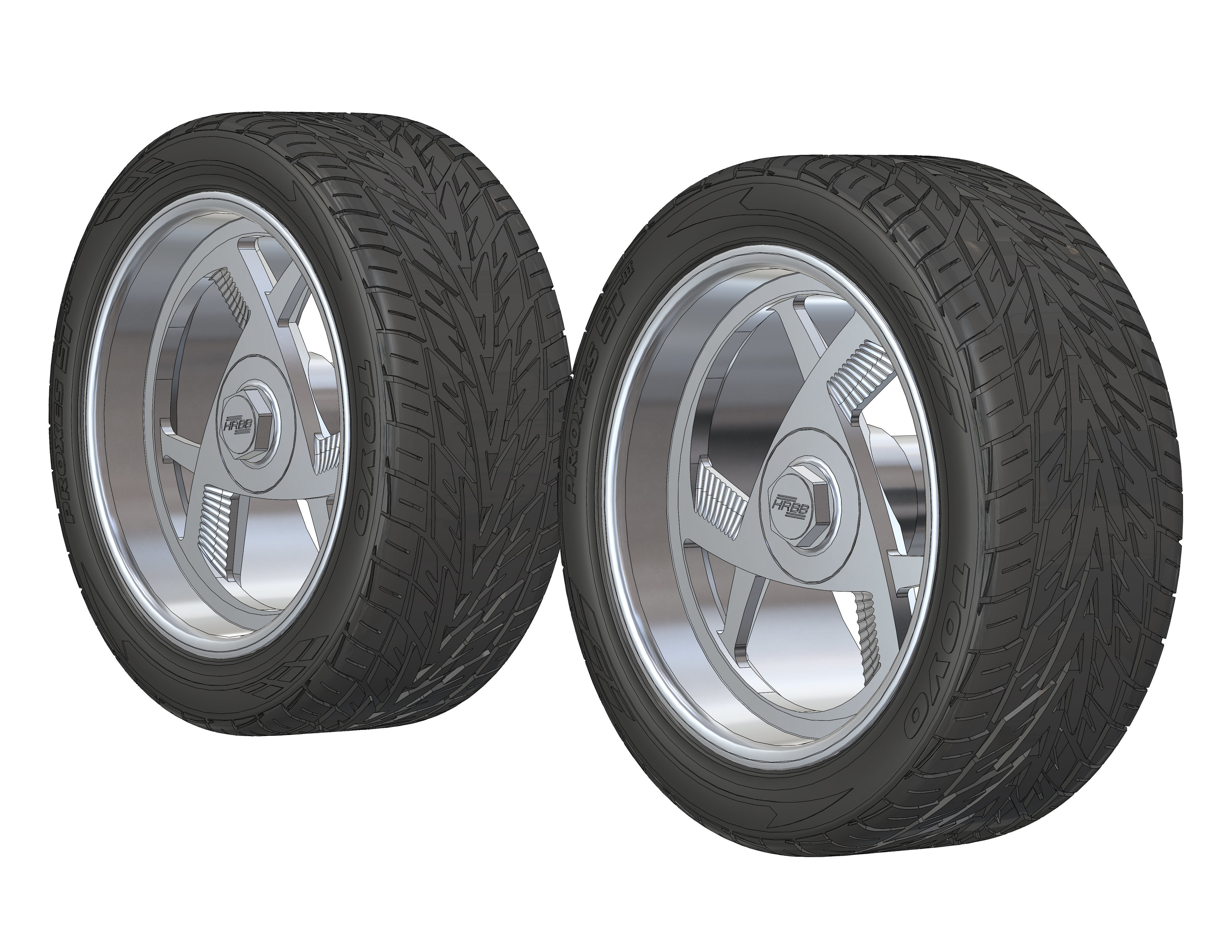 Custom wheels Hot Rods by Boyd G1 for your scale model 3D print model_11