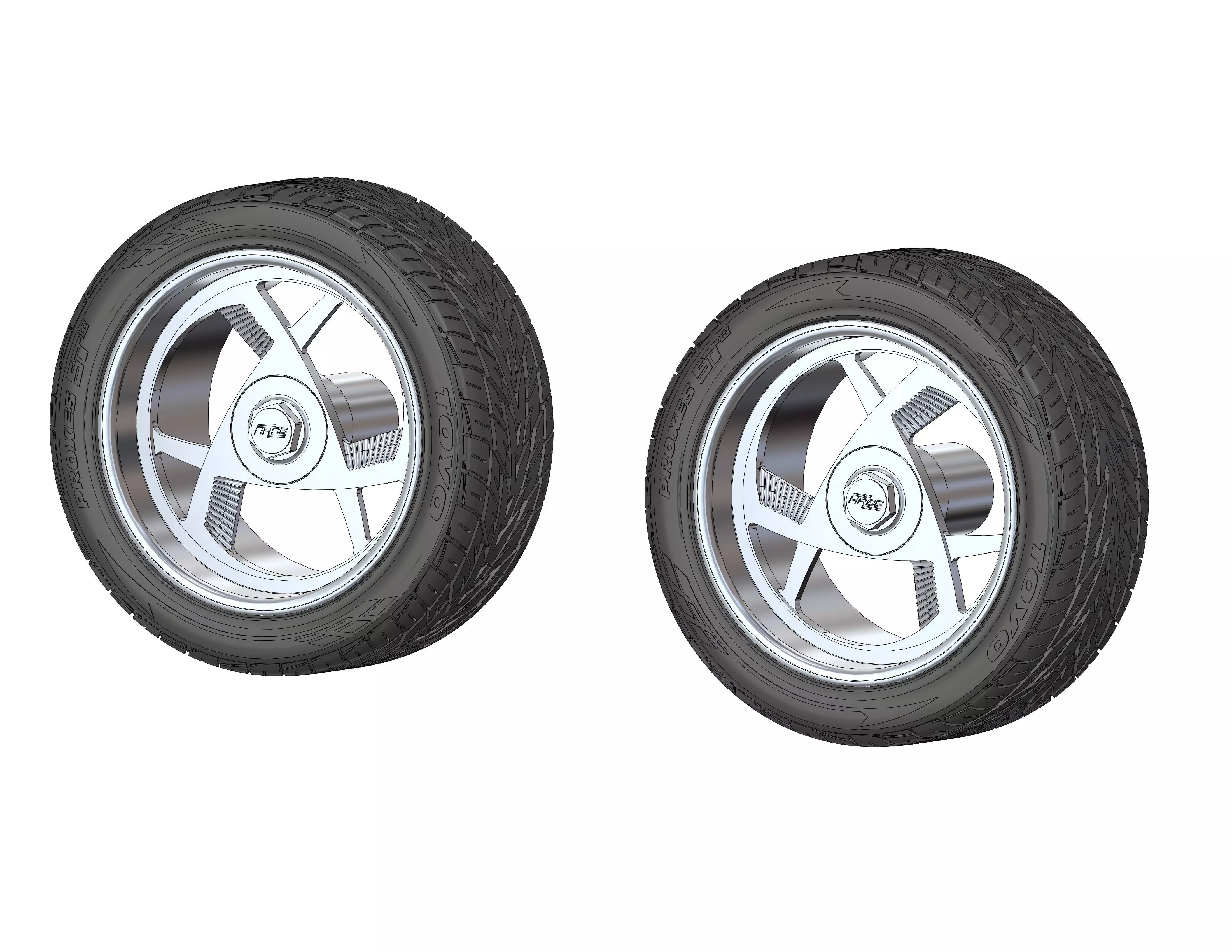 Custom wheels Hot Rods by Boyd G1 for your scale model 3D print model_0