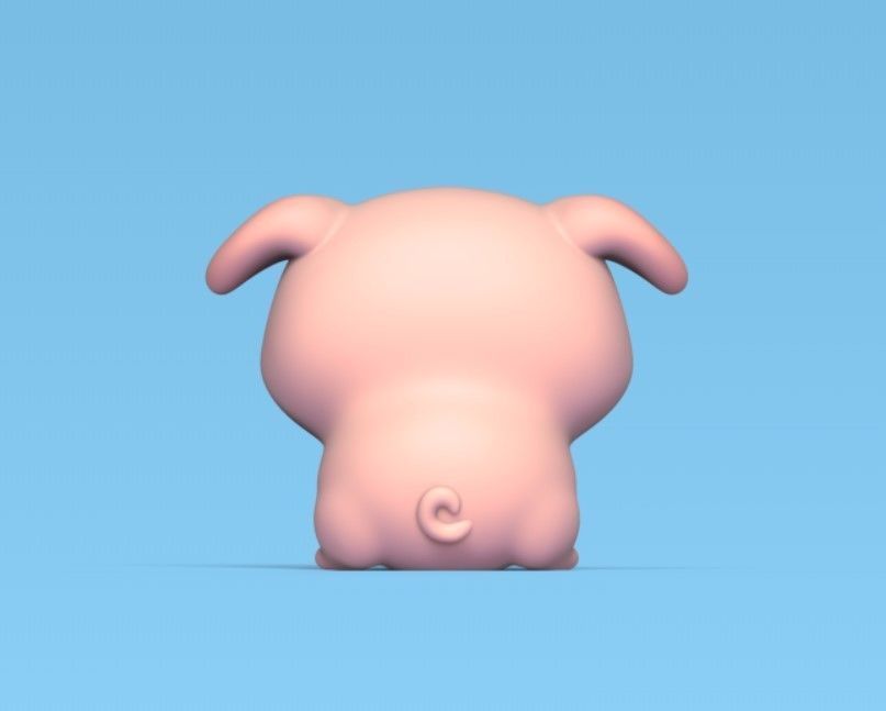 Angry Pig 3D print model_4