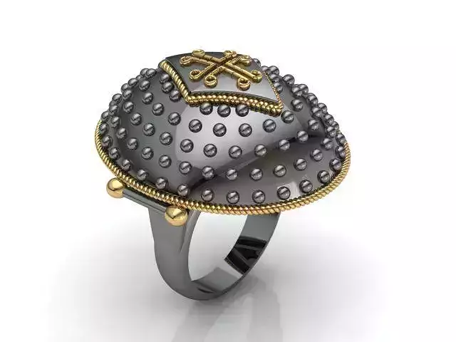 Silver ring Christian Island