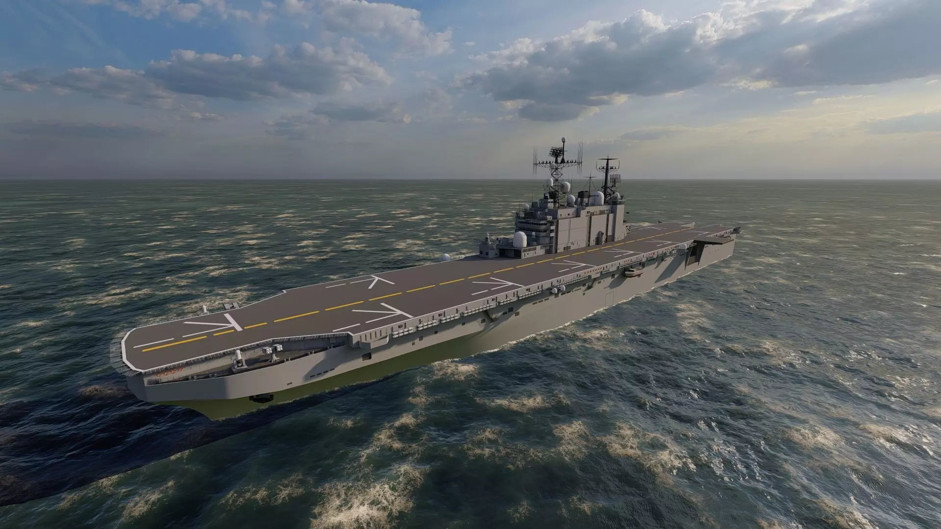 Frigate type-Warship 3D model