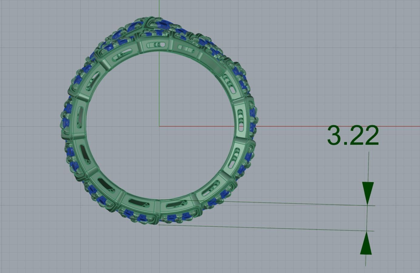 Serpenti Viper Ring 3D print model_2