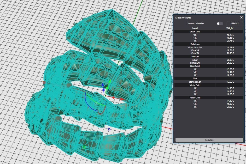 Serpenti Viper Ring 3D print model_4