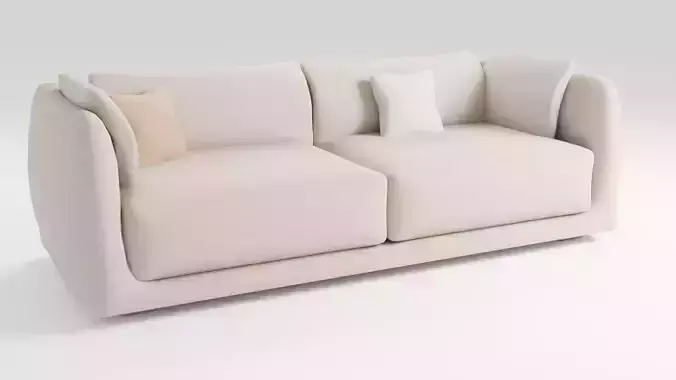 Sofa in an elegant style in light colors
