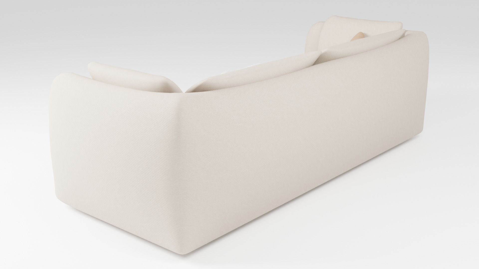 Sofa in an elegant style in light colors 3D model_3