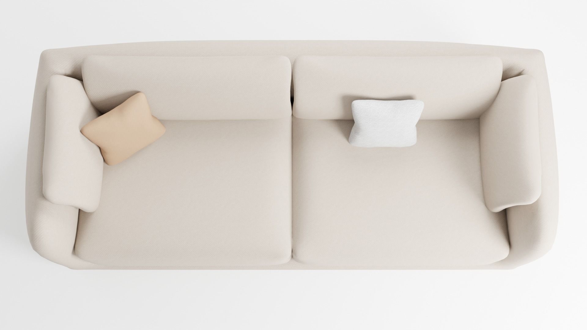 Sofa in an elegant style in light colors 3D model_5