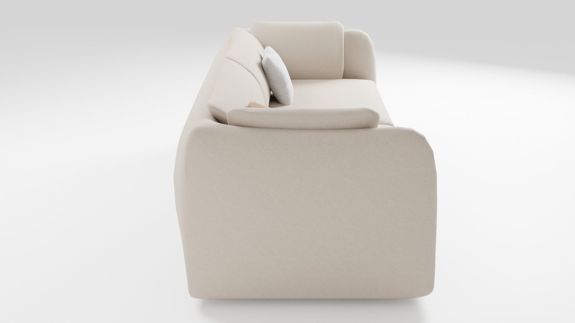 Sofa in an elegant style in light colors 3D model_1