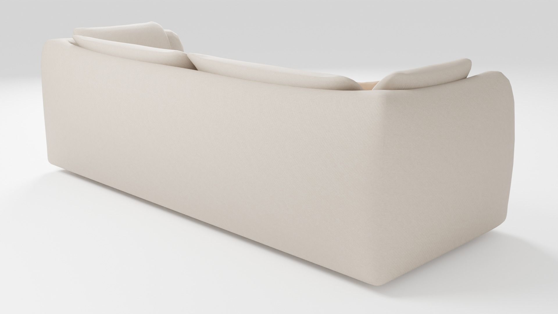 Sofa in an elegant style in light colors 3D model_2