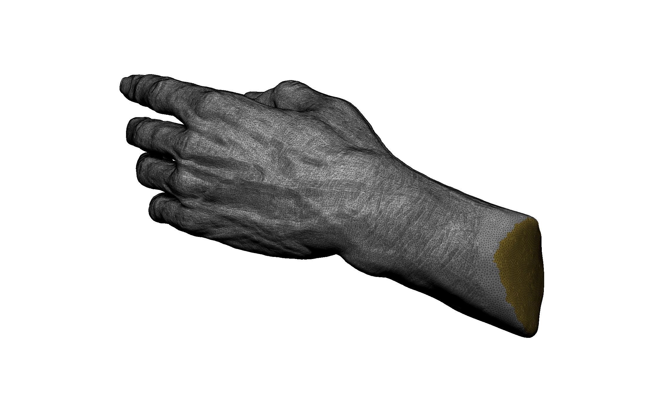 hands male man 3D print model_6