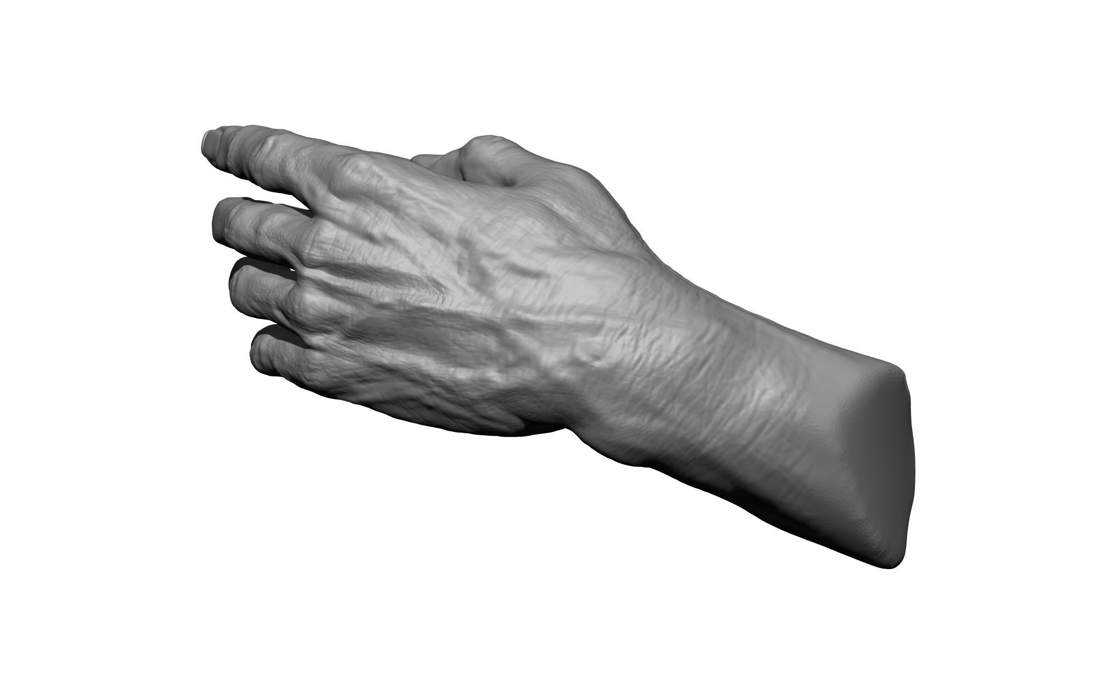 hands male man 3D print model_2