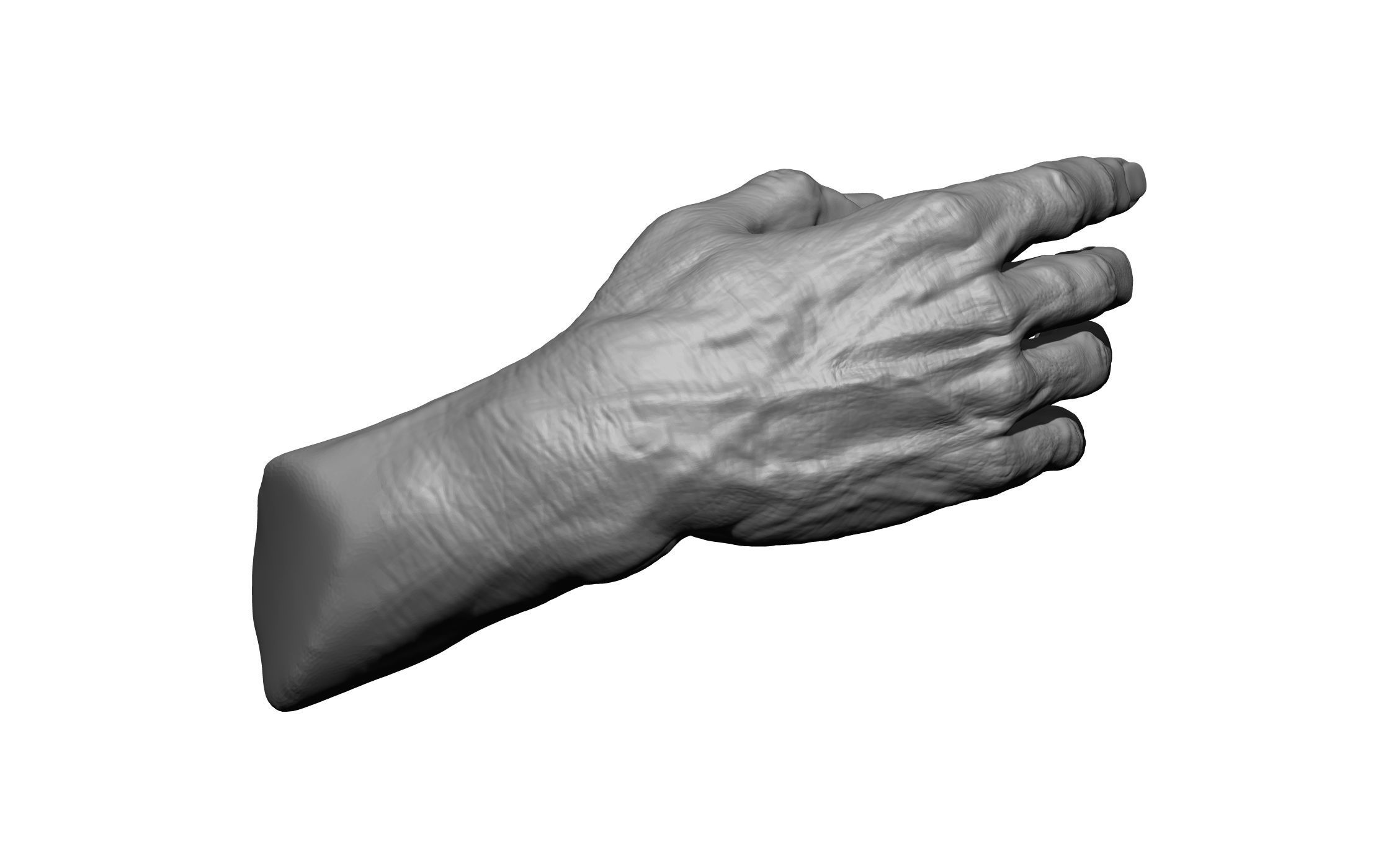 hands male man 3D print model_4