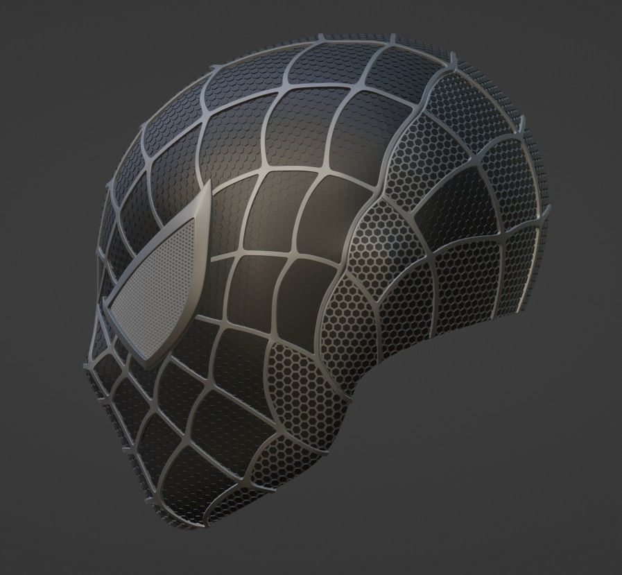 Spider Man helmet 3D print model_5