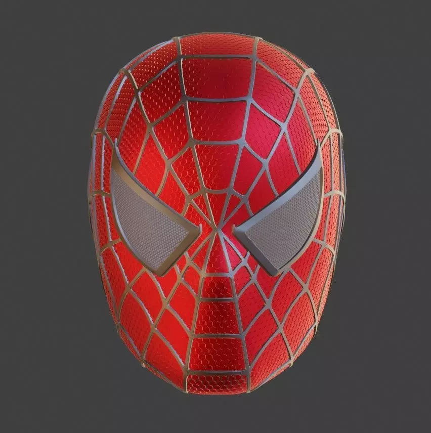 Spider Man helmet 3D print model_0