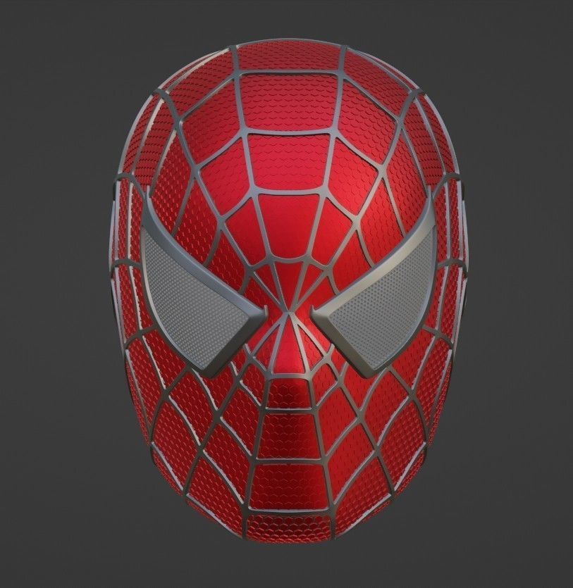 Spider Man helmet 3D print model_2