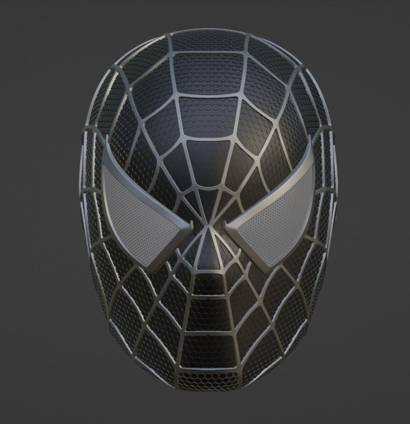 Spider Man helmet 3D print model_4