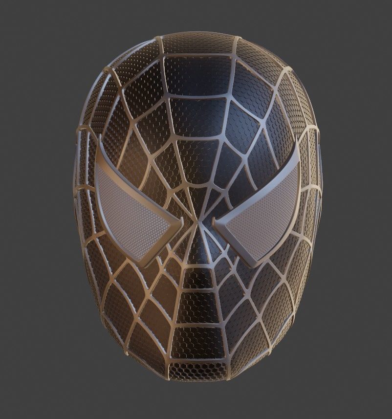 Spider Man helmet 3D print model_1