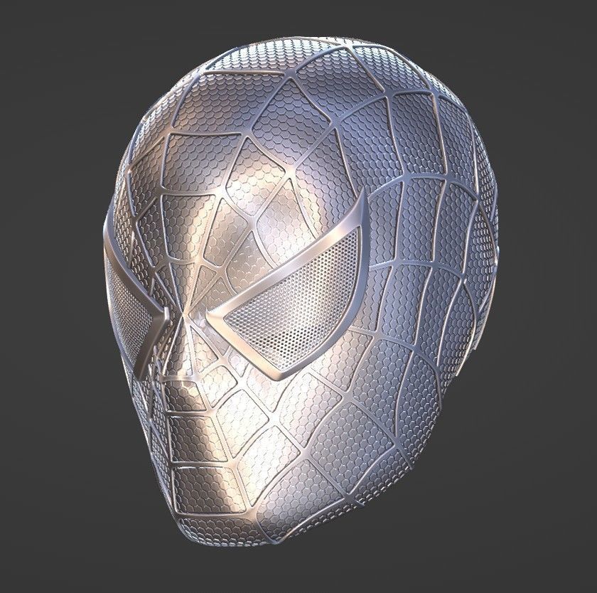Spider Man helmet 3D print model_7