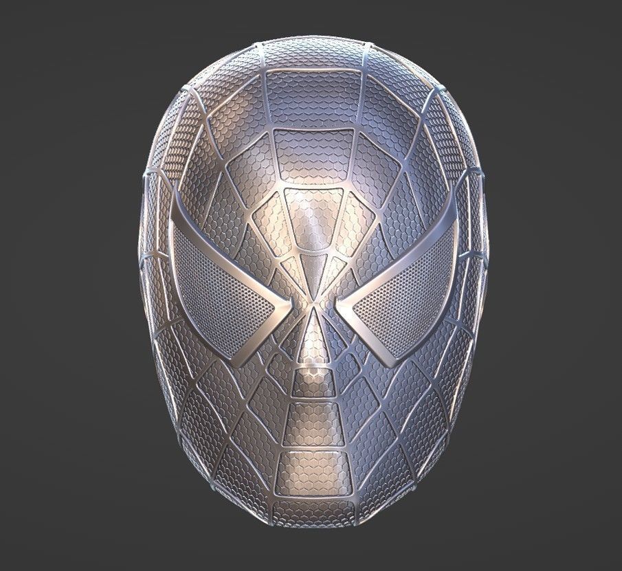 Spider Man helmet 3D print model_6