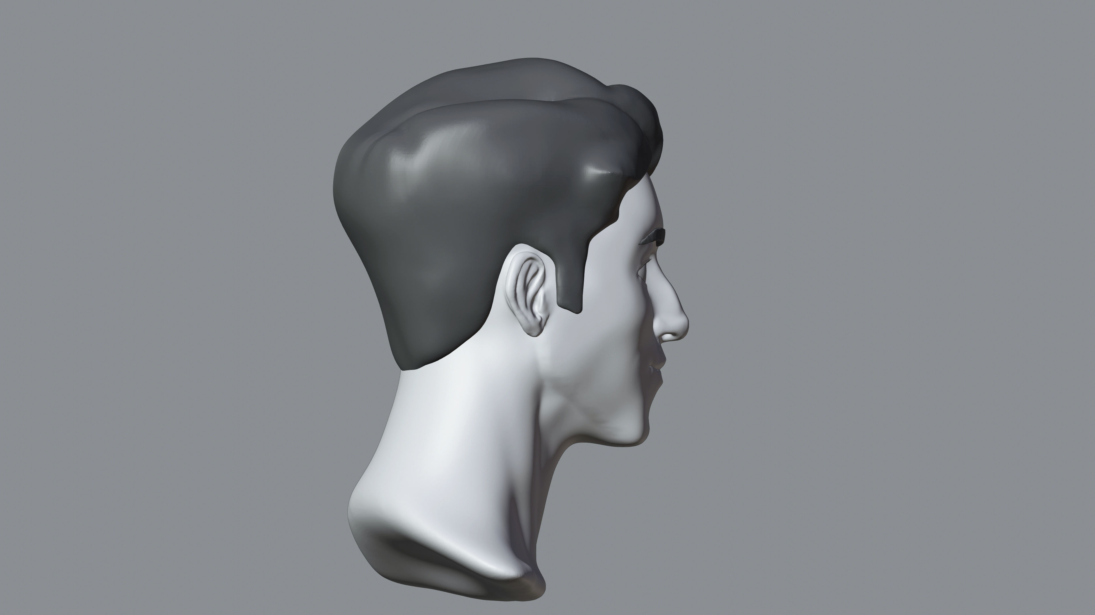 Male Stylized Character George high poly sculpt base mesh 3D model_9