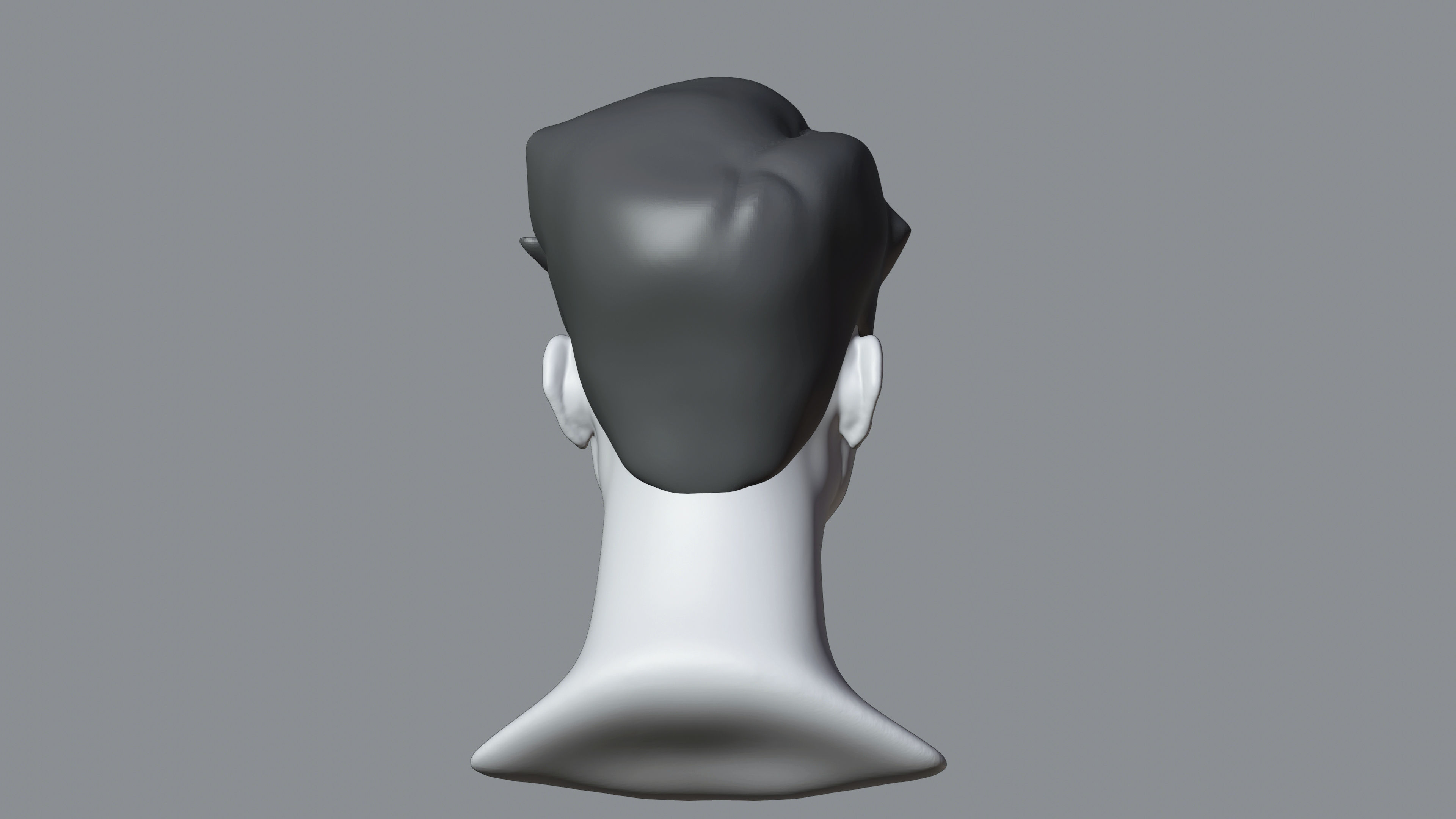 Male Stylized Character George high poly sculpt base mesh 3D model_13