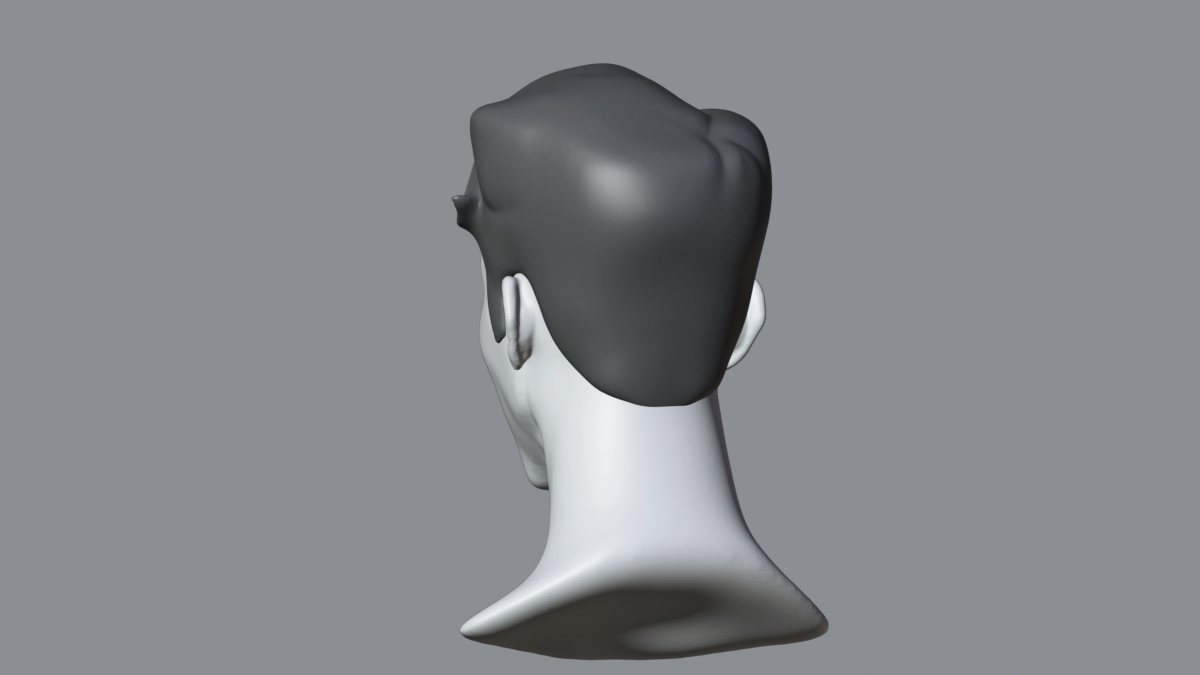 Male Stylized Character George high poly sculpt base mesh 3D model_15
