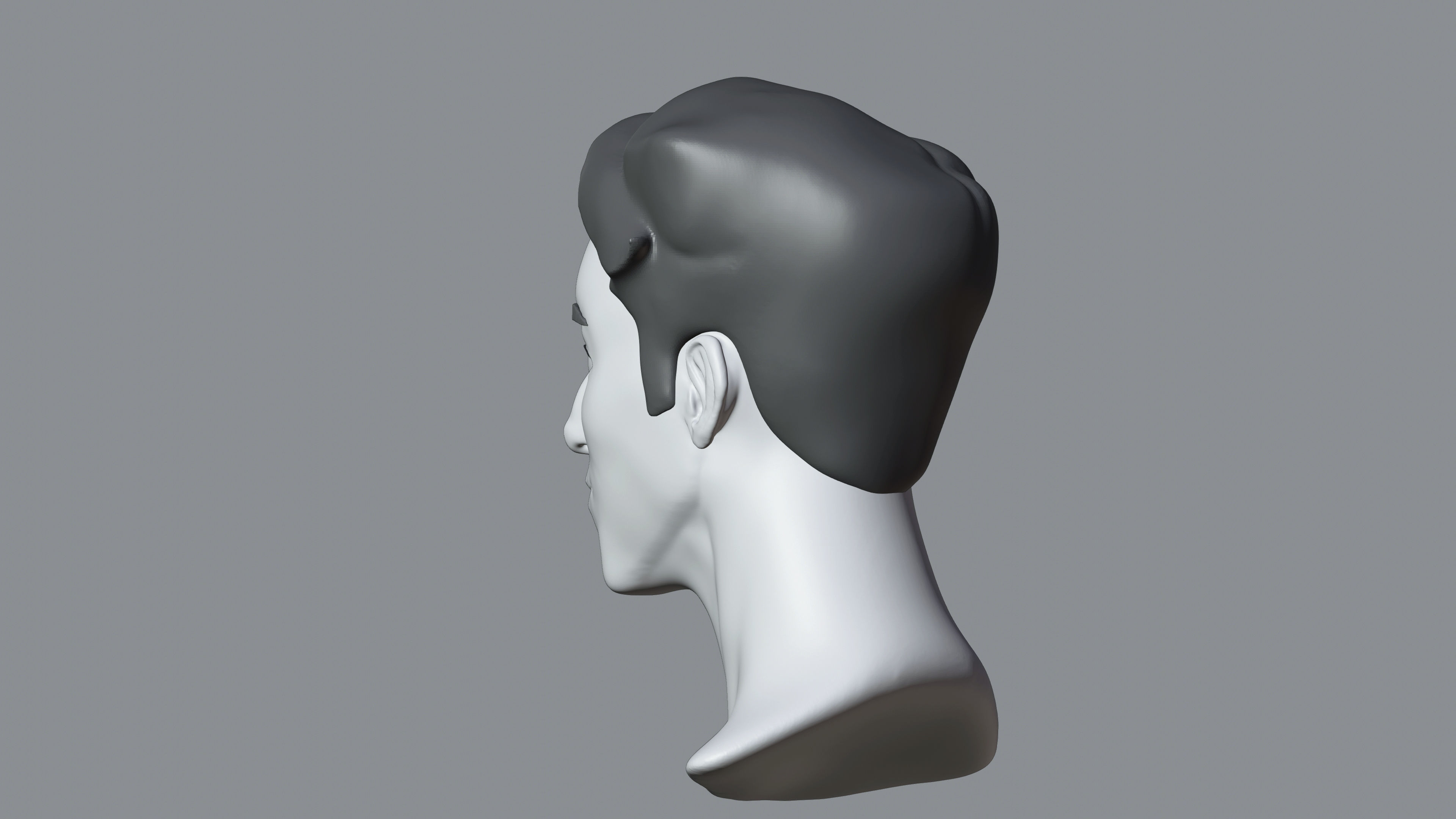 Male Stylized Character George high poly sculpt base mesh 3D model_17