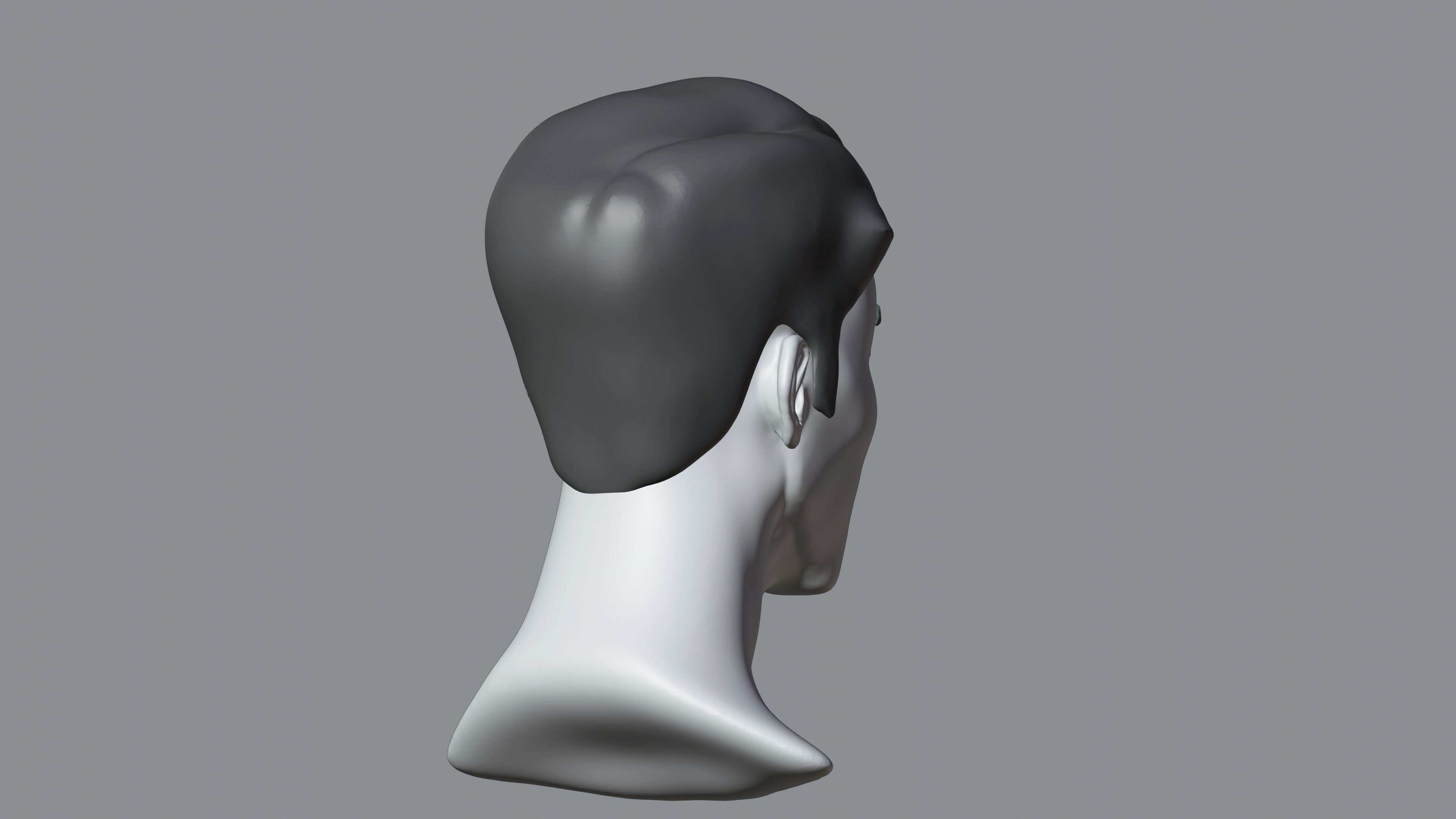 Male Stylized Character George high poly sculpt base mesh 3D model_11