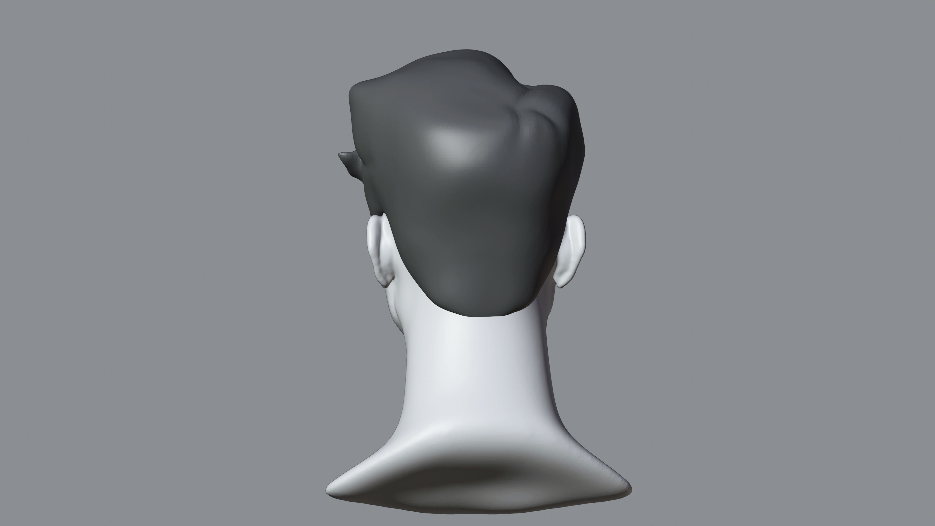 Male Stylized Character George high poly sculpt base mesh 3D model_14