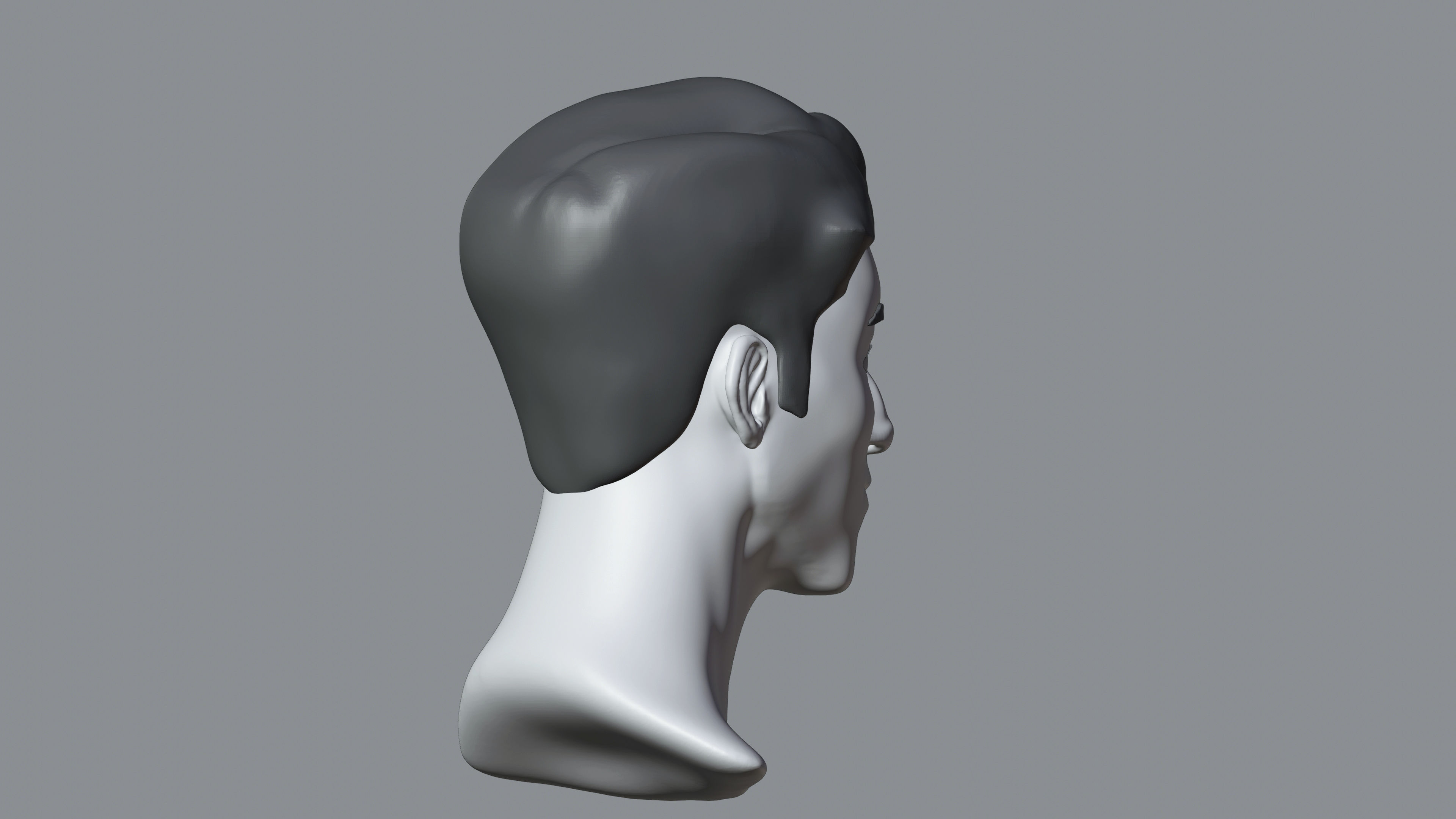 Male Stylized Character George high poly sculpt base mesh 3D model_10