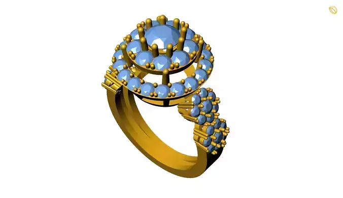 Girl Ring 3D print model