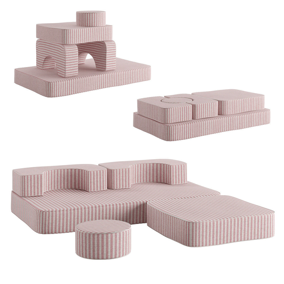 The Modular Pillow Stack Sofa by Business and Pleasure 3D model_4