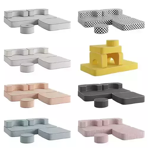 The Modular Pillow Stack Sofa by Business and Pleasure