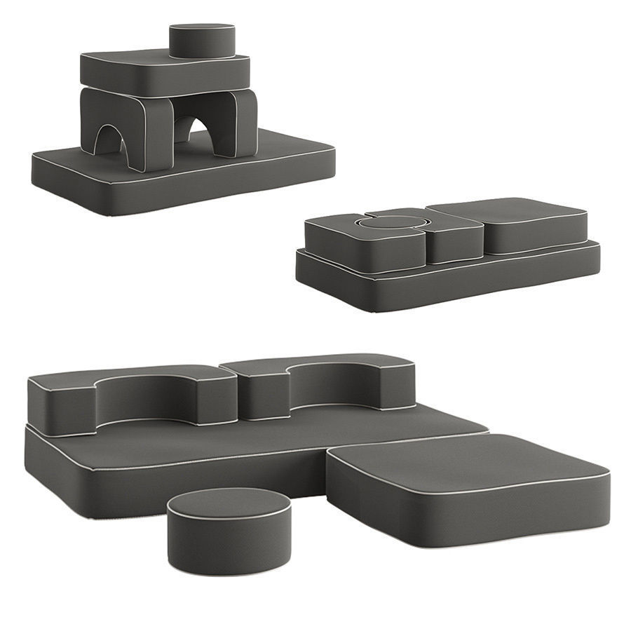 The Modular Pillow Stack Sofa by Business and Pleasure 3D model_2