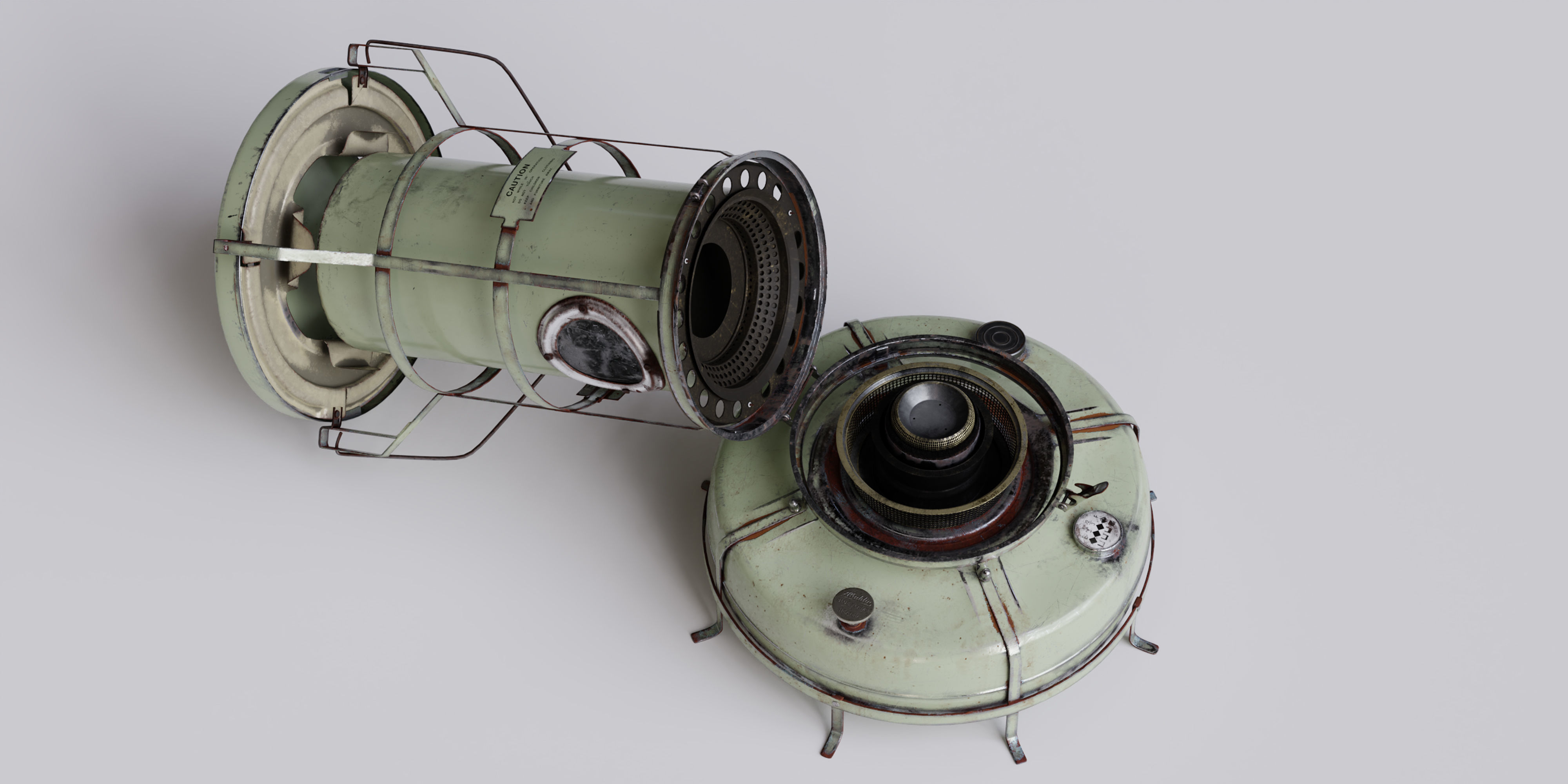 3D model Aladdin Blue Flame Heater VR / AR / low-poly | CGTrader